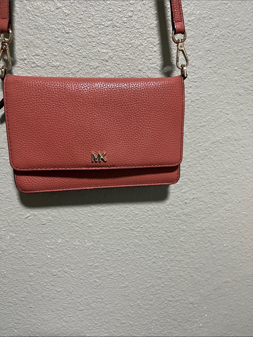 Michael Kors dusty -Pink Pebbled Leather Crossbody